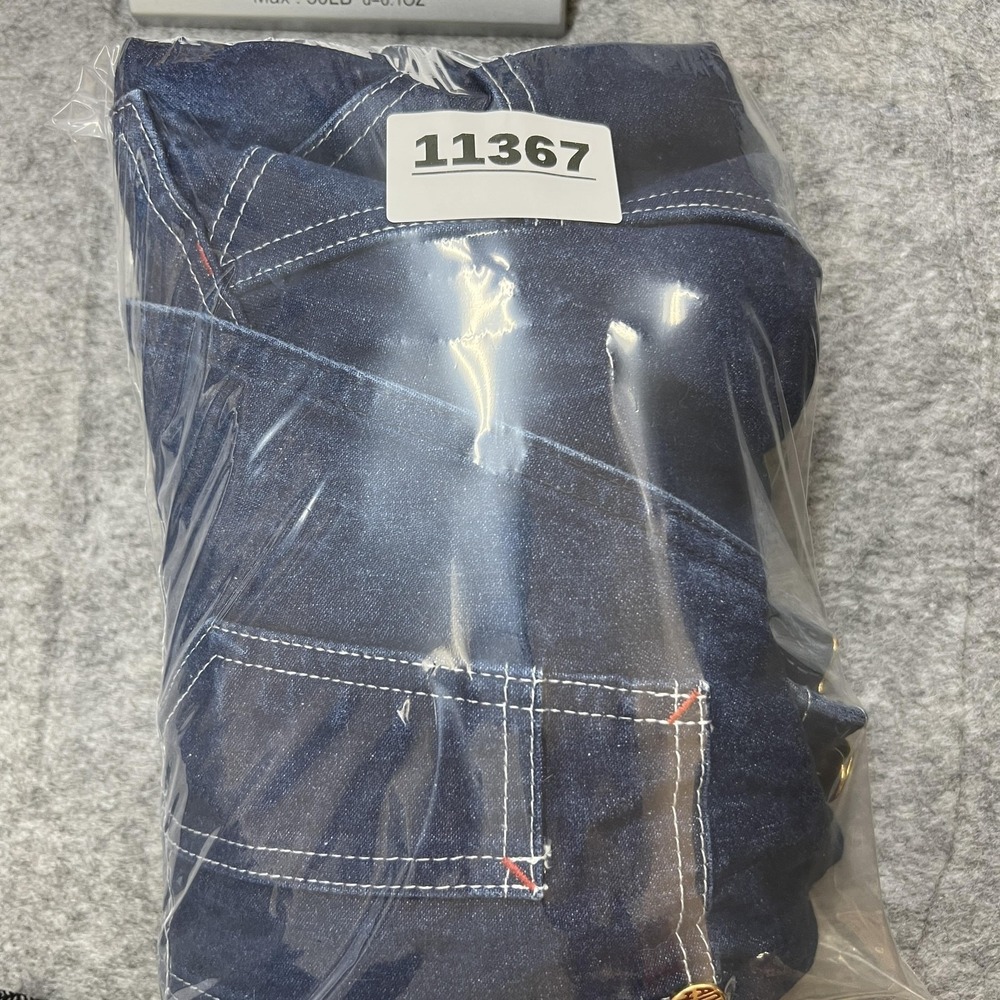 Men's Dark Blue Denim Overalls - Classic Workwear - Picture 11 of 11